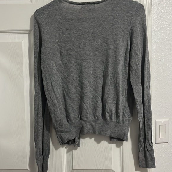 Grey button up sweater - Picture 2 of 2